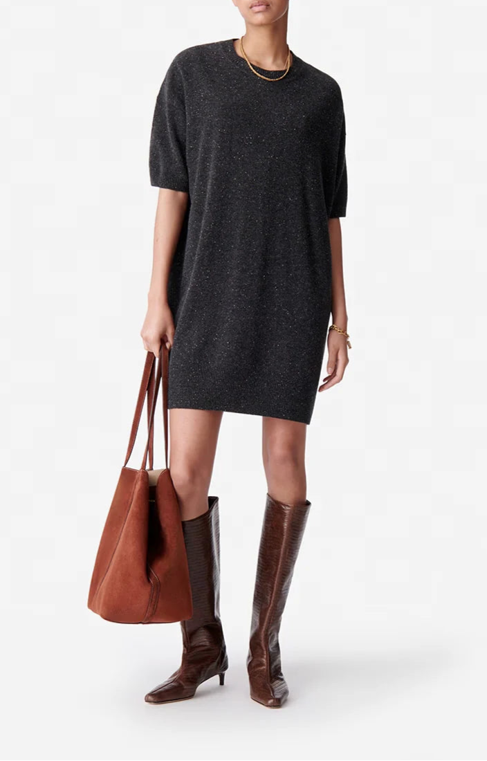 42 QTY NEW // CHARBON / Robe Bleuet - CHARBON