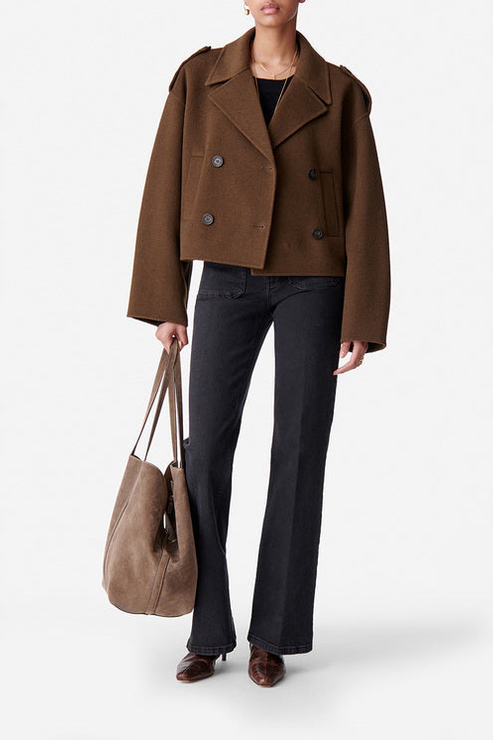 Manteau Beran en laine - Caramel