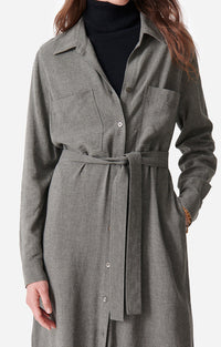 Robe midi Doll - Gris Clair