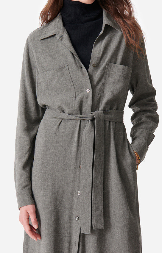 Robe midi Doll - Gris Clair