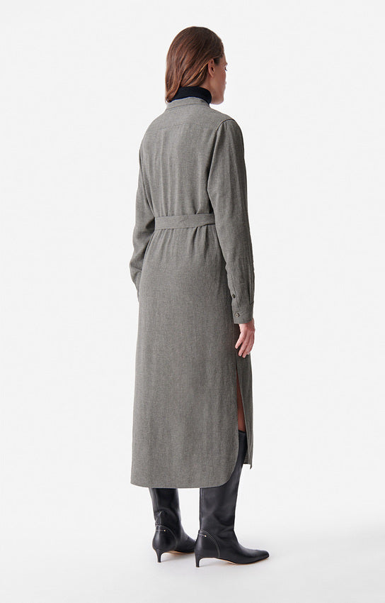 Robe midi Doll - Gris Clair