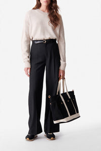 Pantalon droite taille haute Dulce - Noir