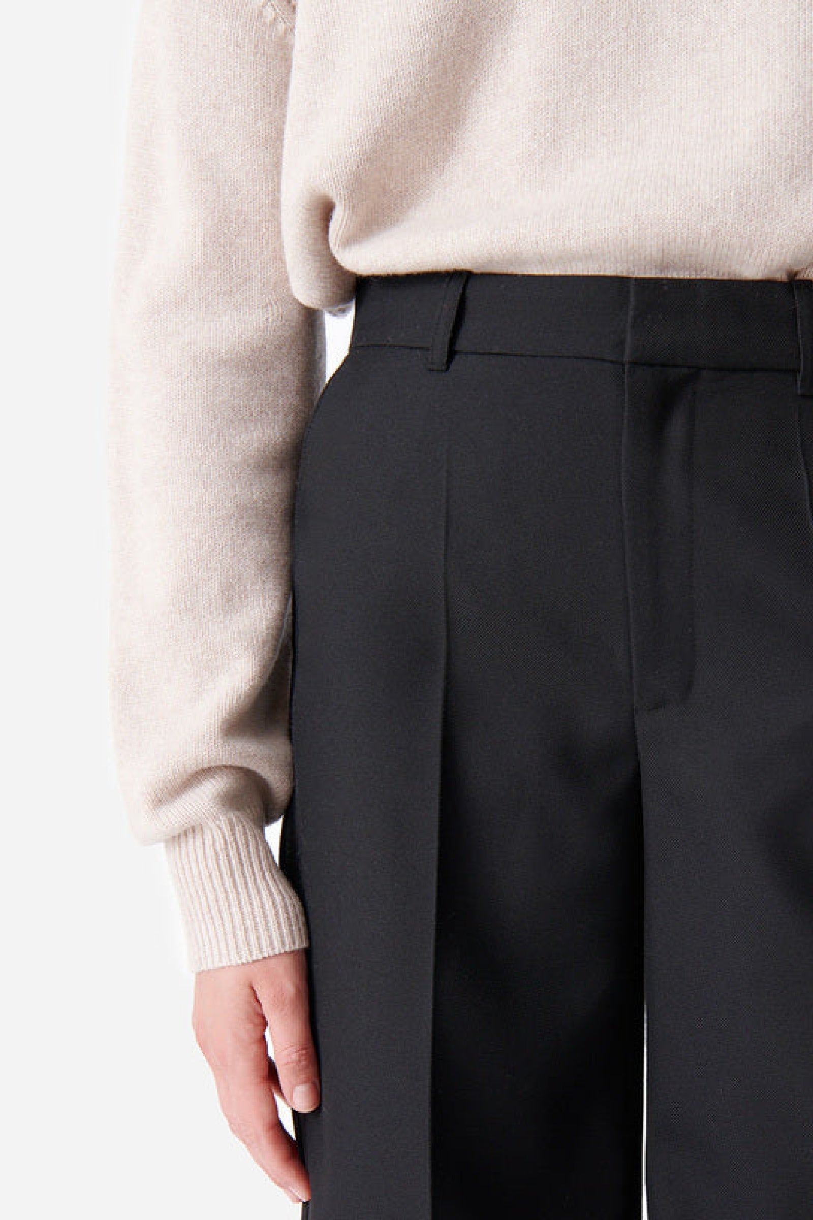 Pantalon droite taille haute Dulce - Noir