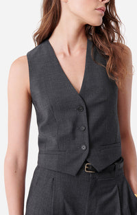 Veston de costume Denso en laine mélangée - Anthracite Chiné