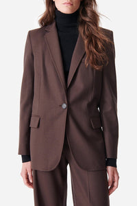 Blazer Tilia en laine - Marron