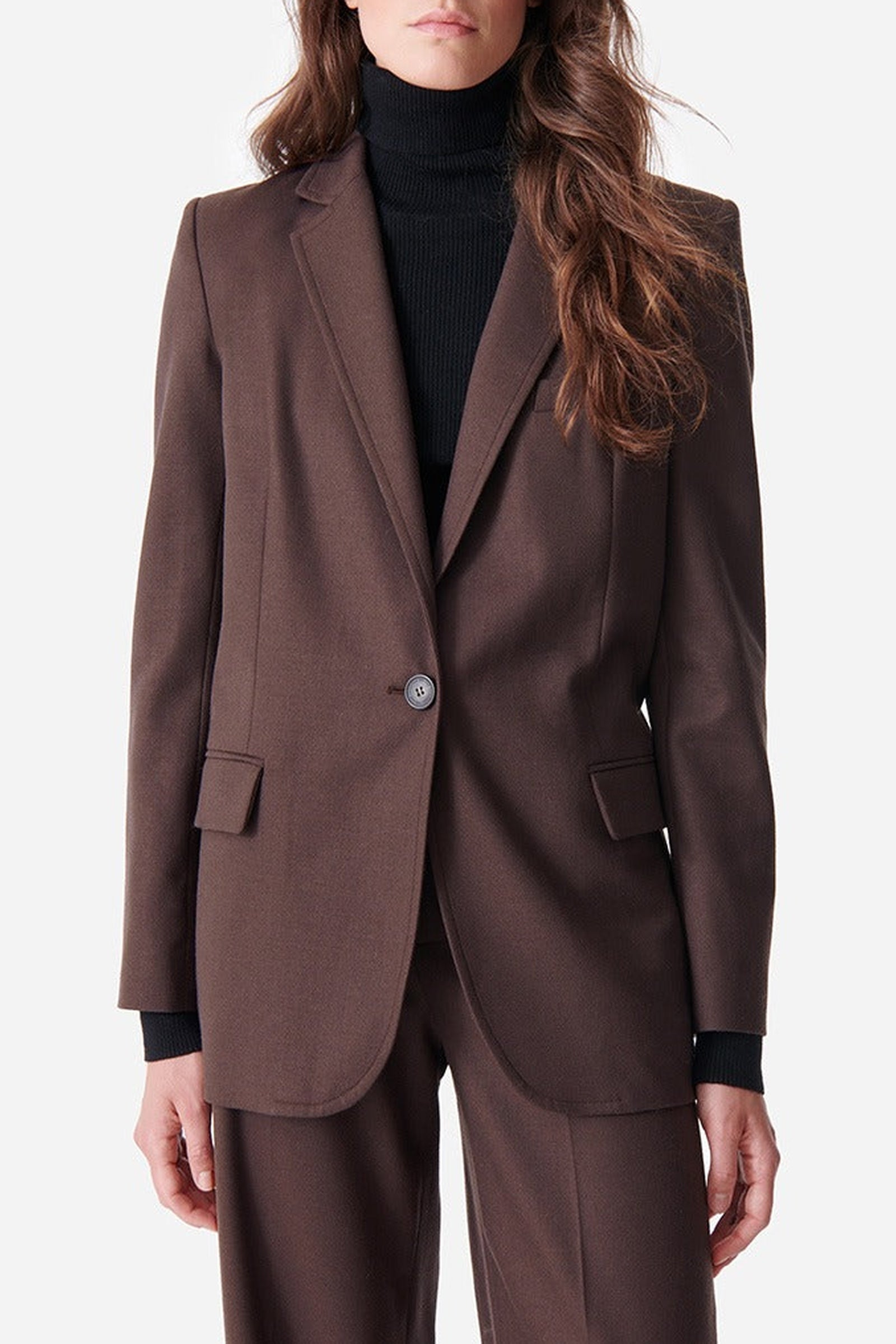 Blazer Tilia en laine - Marron