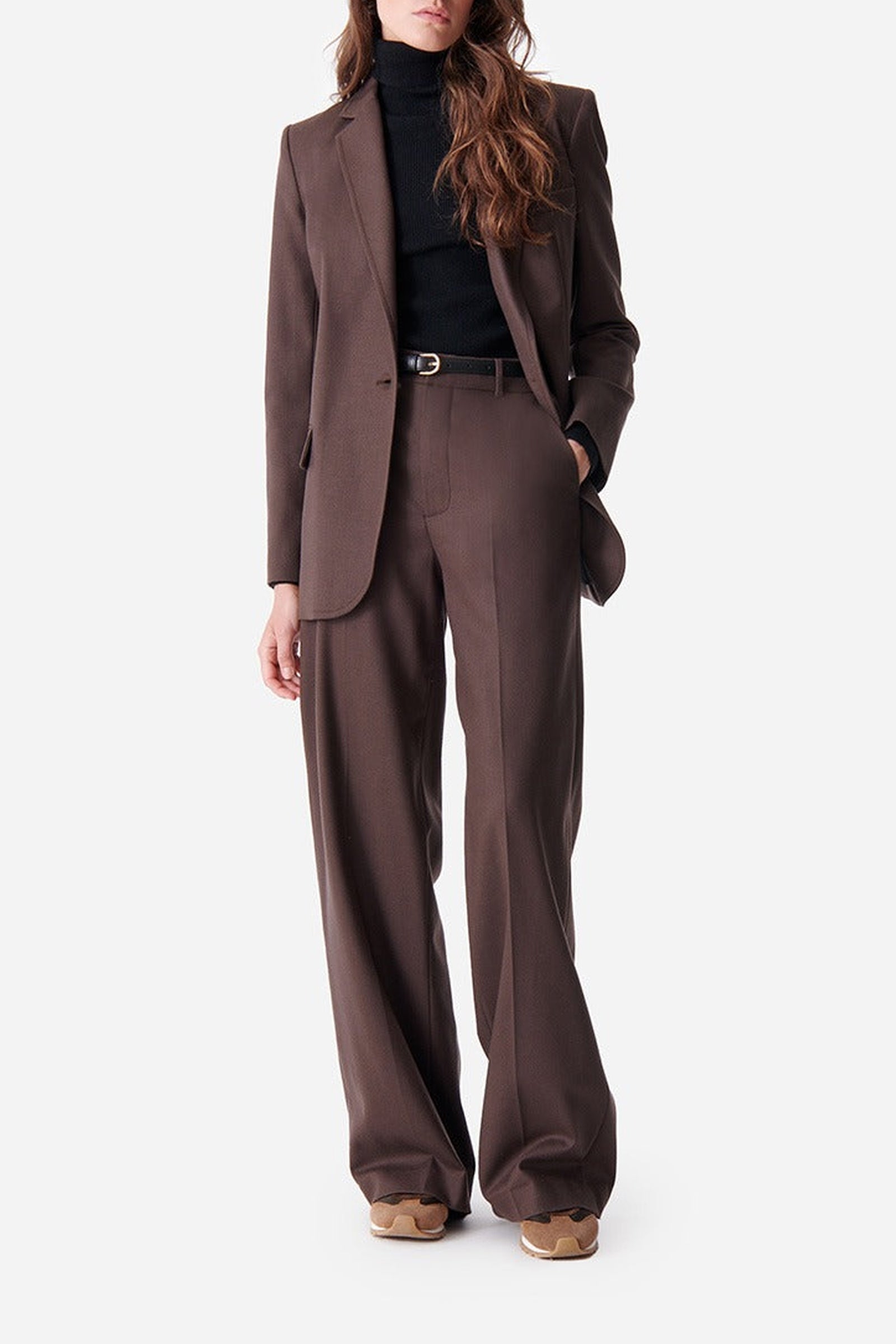 Blazer Tilia en laine - Marron