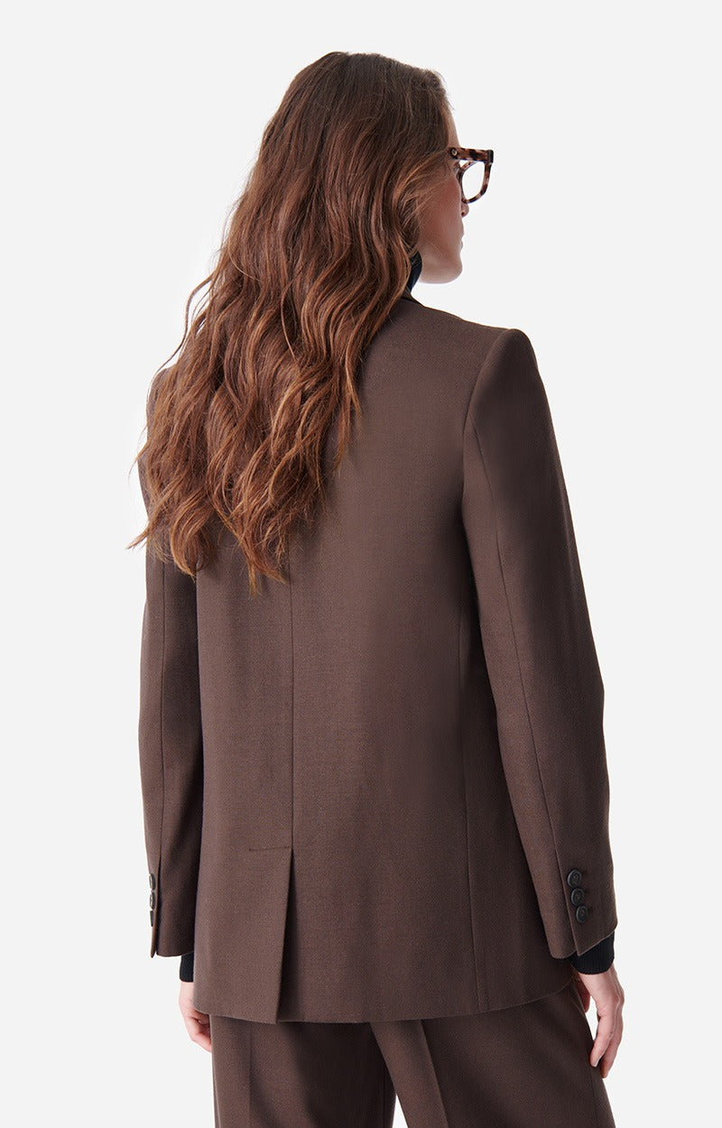 Blazer Tilia en laine - Marron
