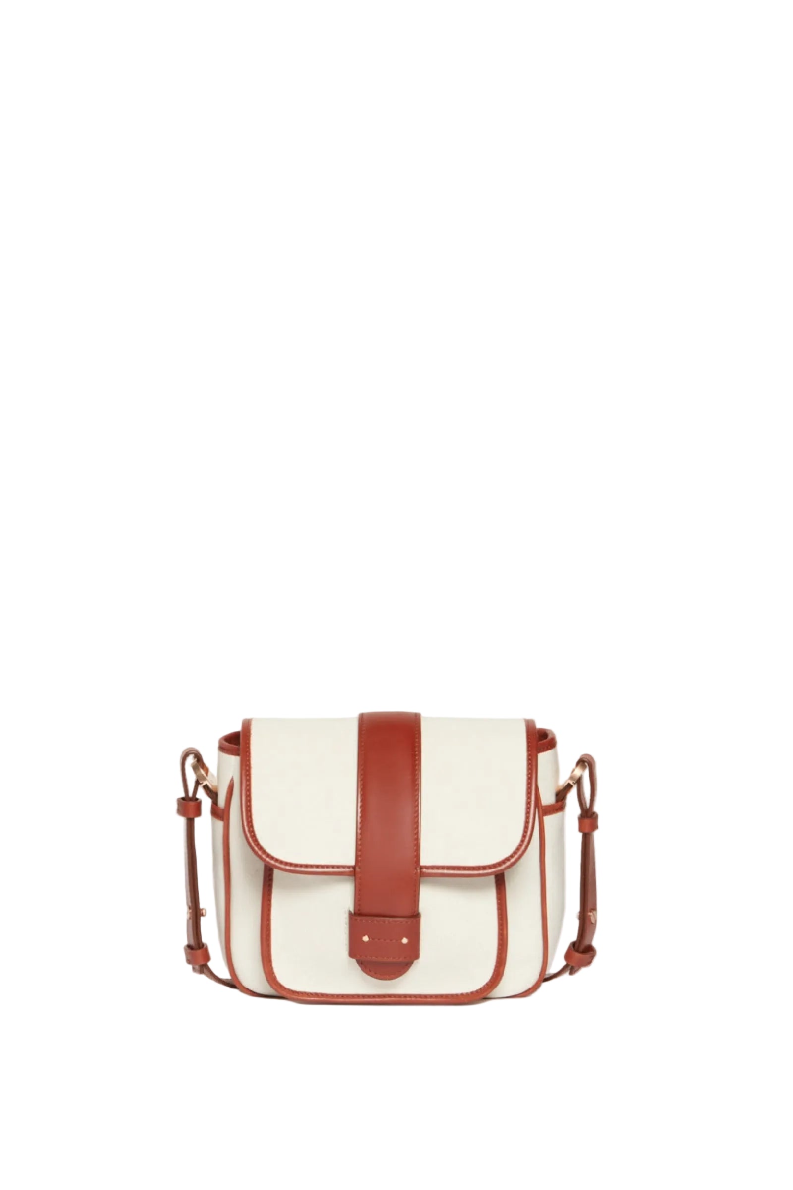 RECO : 195 // Sac à rabat Frankie en coton - Ivoire