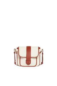 Frankie cotton flap bag - Ivory