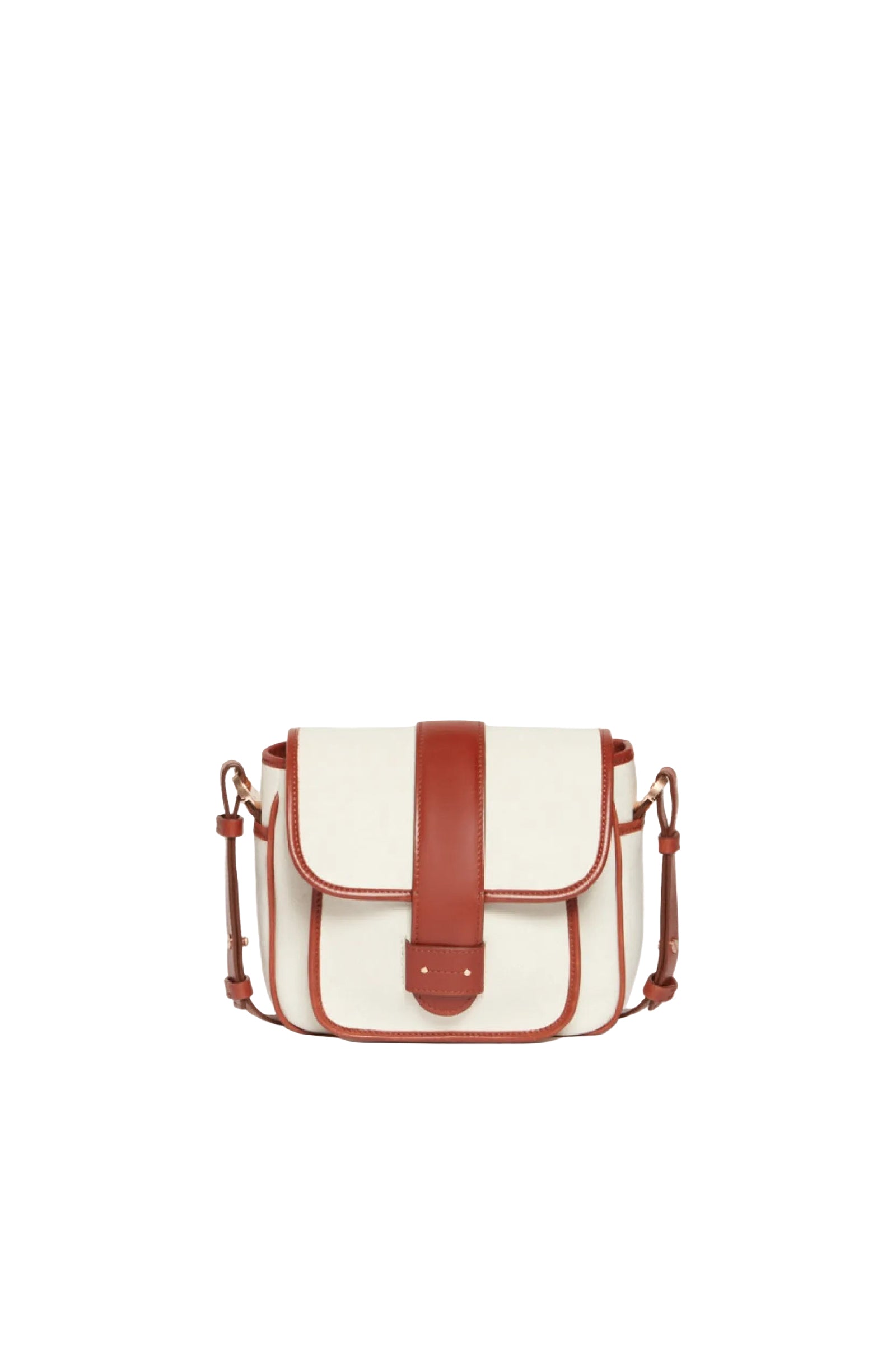 Frankie cotton flap bag - Ivory