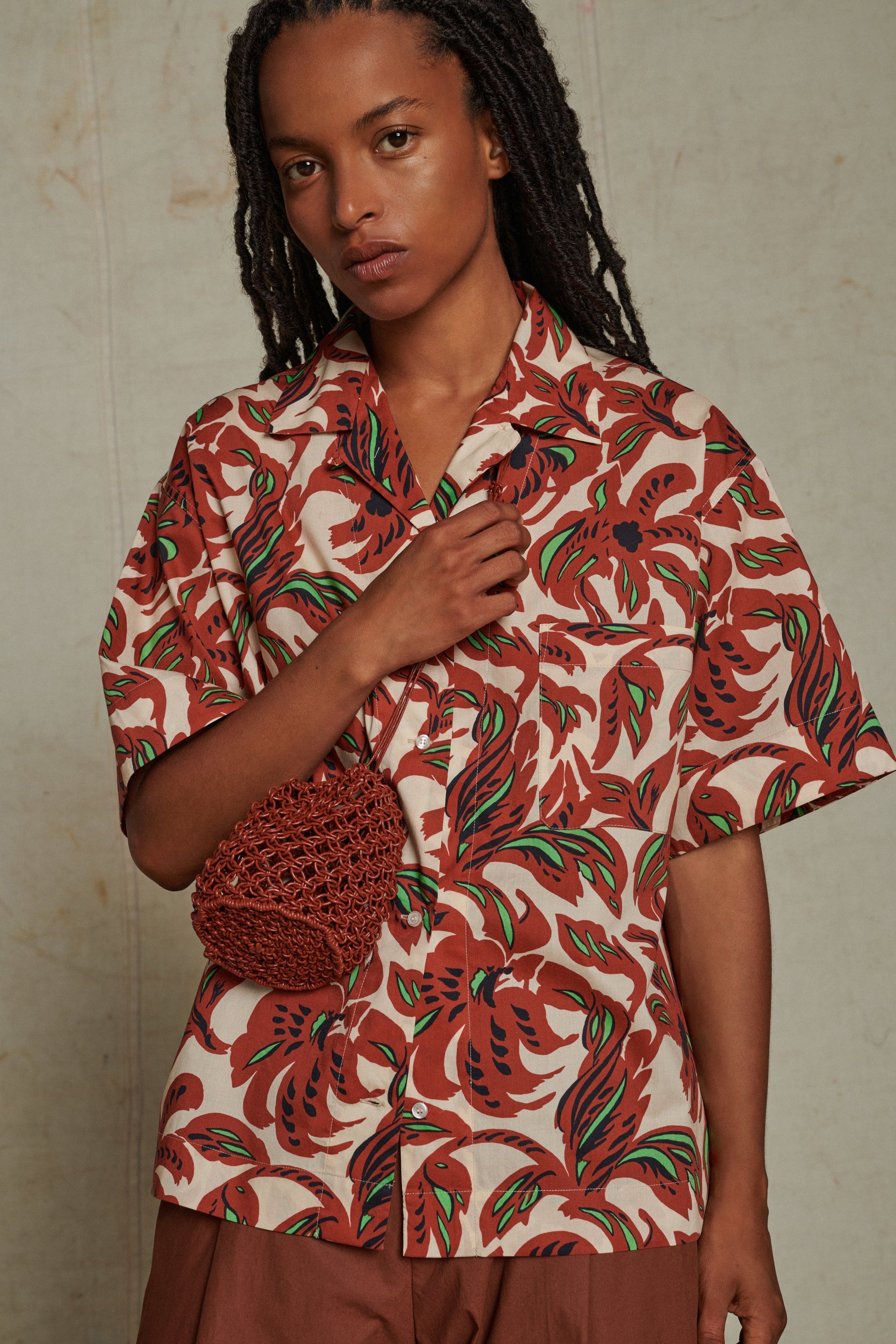 TERRE BATTUE/VERT BLOUSE ALEXANDRE