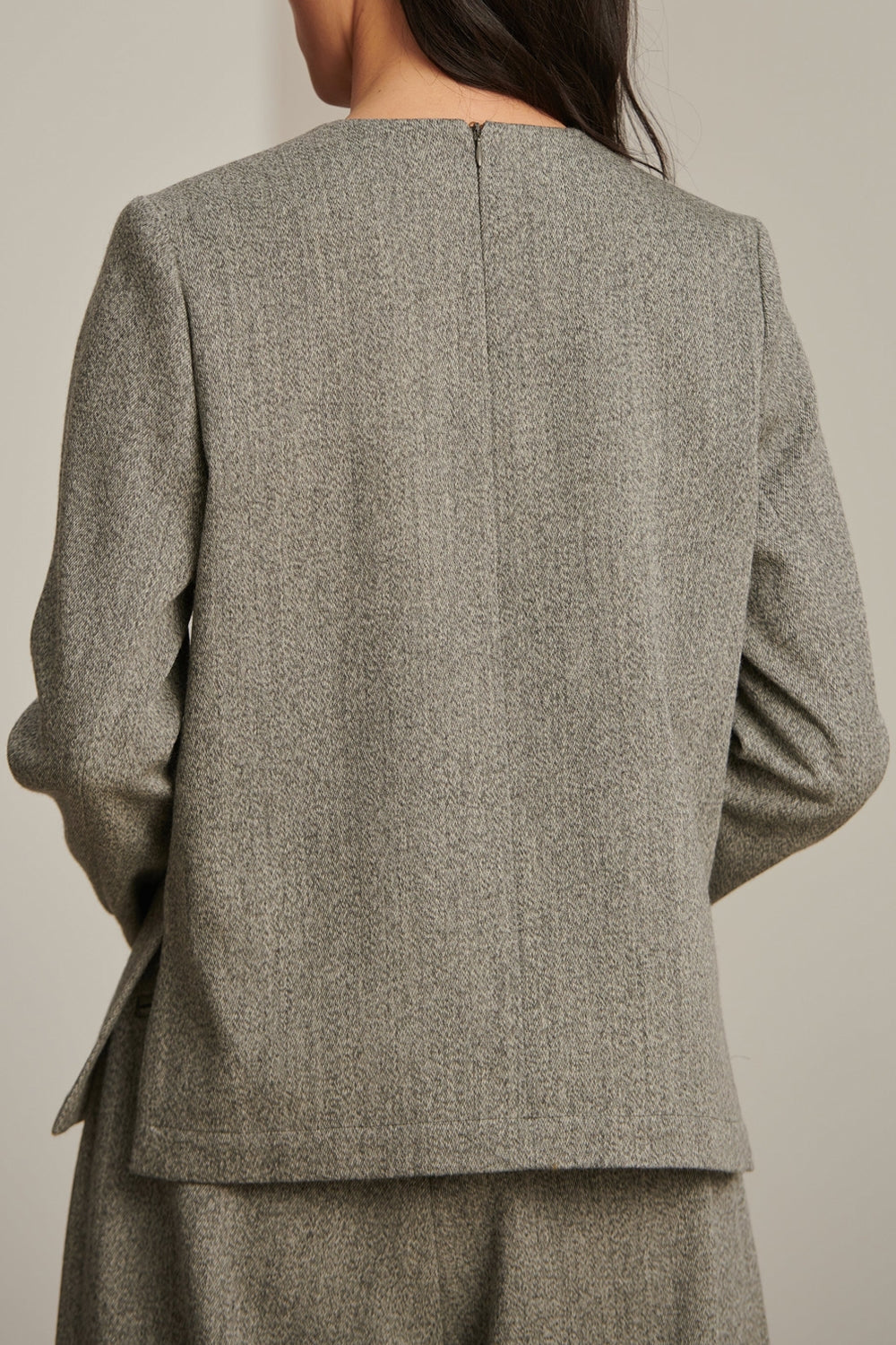 GRIS CHINE BLOUSE CLARISSE
