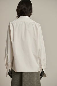 Cotton Bermuda Shirt - Grey Green & White