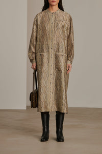 GRIS/VERT ROBE CHAINE & TRAME BELLE