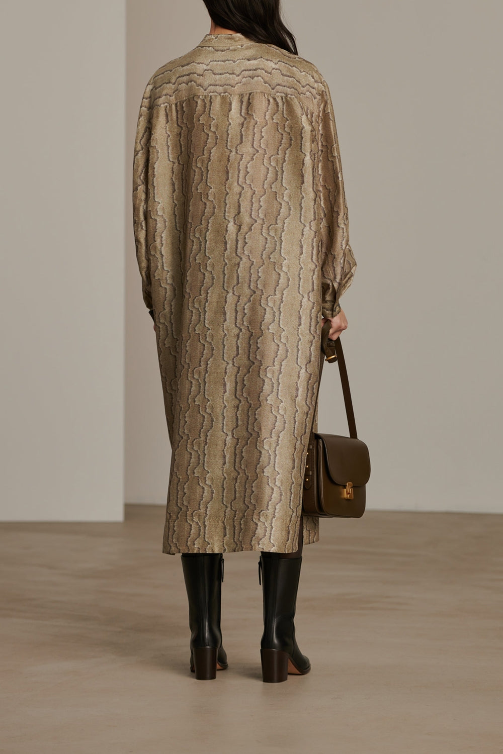 GRIS/VERT ROBE CHAINE & TRAME BELLE
