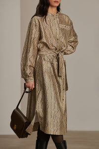 GRIS/VERT ROBE CHAINE & TRAME BELLE