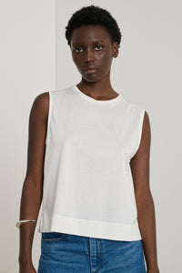 BLANC TSHIRT SANS MANCHE DALI