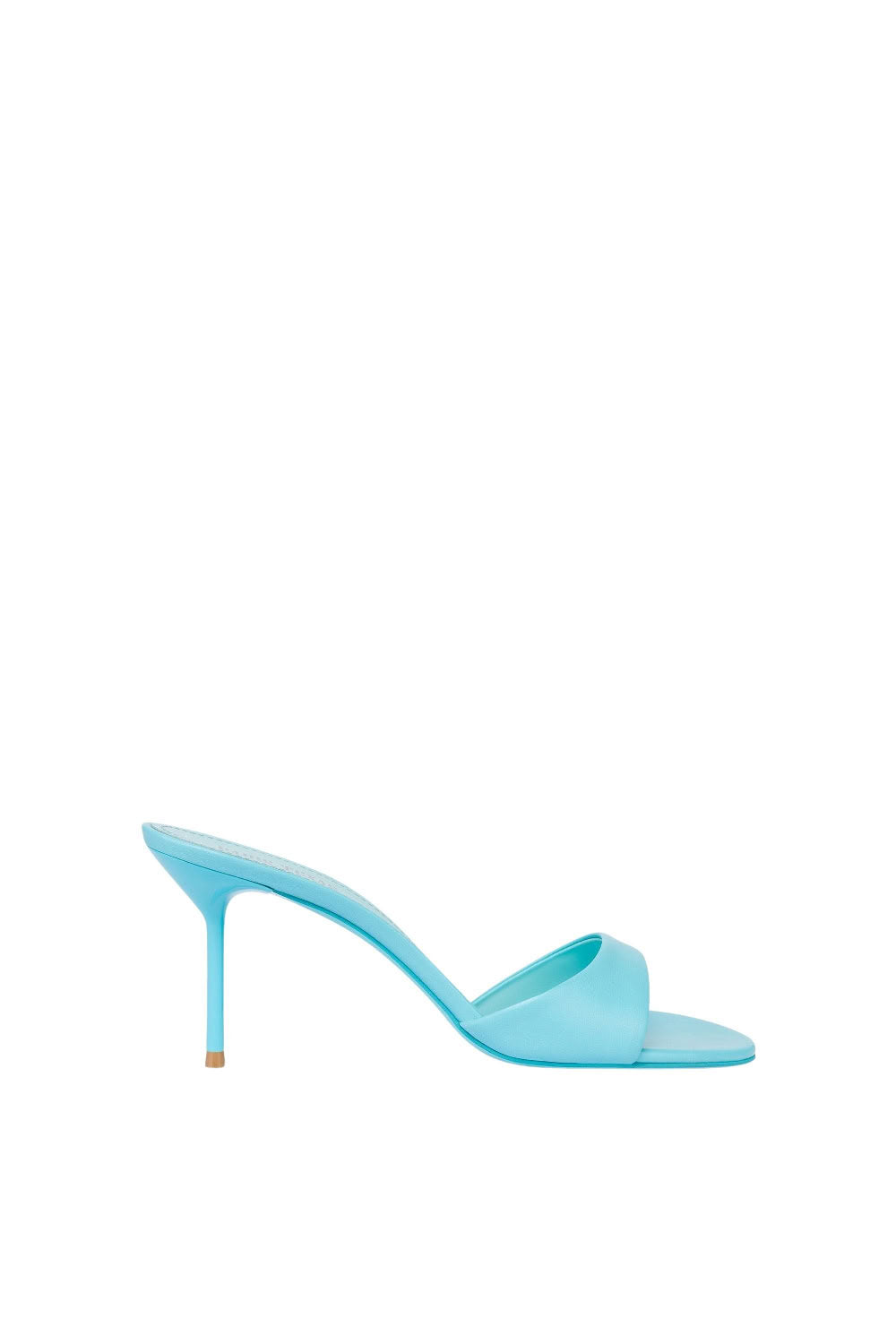 Mules à talons Lidia 70 en cuir - Turchese