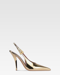 Gold Slingbacks - Gold
