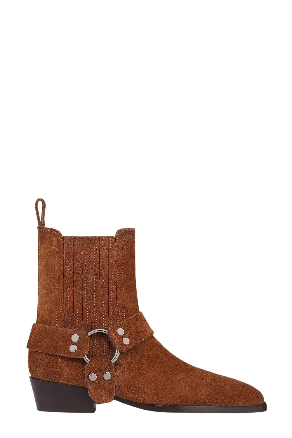 Bottines Helena en daim - Cognac