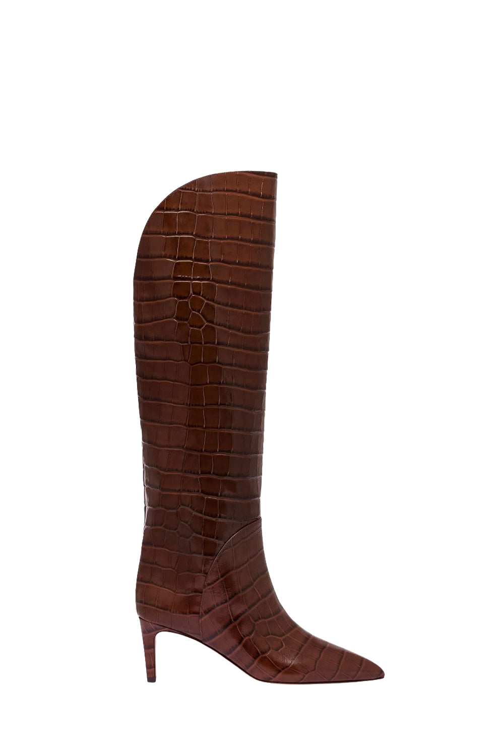 Bottes Gaia 60 en cuir embossé - Cioccolato