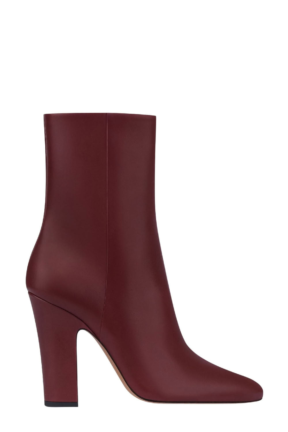 Bottines Lavinia 100 en cuir - Rouge Noir