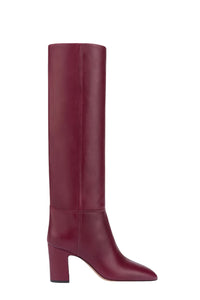 Bottes Lavinia 75 en cuir - Rouge Noir