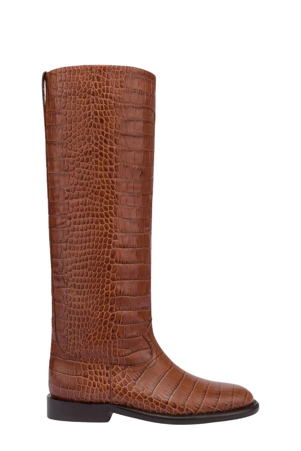 Bottes Montana en cuir embossé - Cioccolato