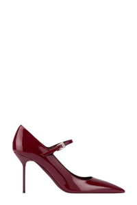 Escarpins Lidia 90 en cuir verni - Rouge Noir