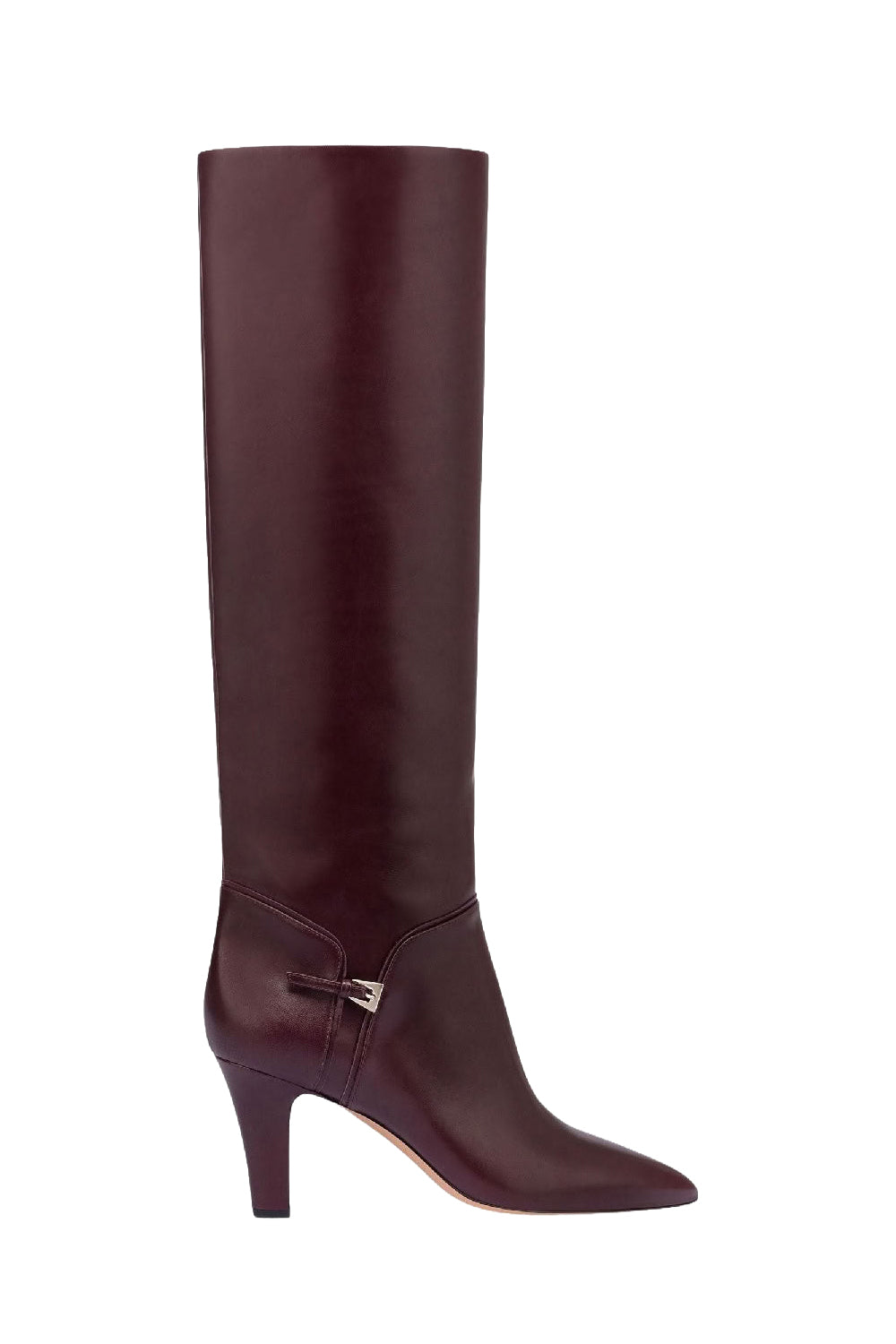 Bottes Elsa 75 en cuir - Pinot Noir