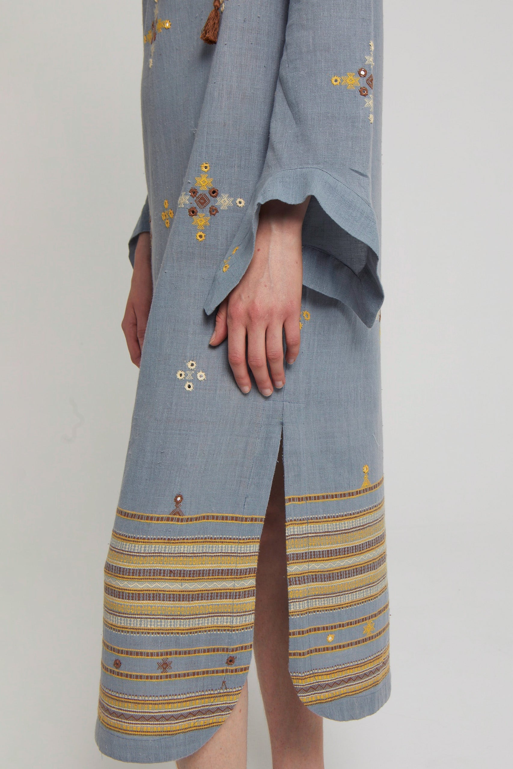 Robe longue Knotting ample - Blue