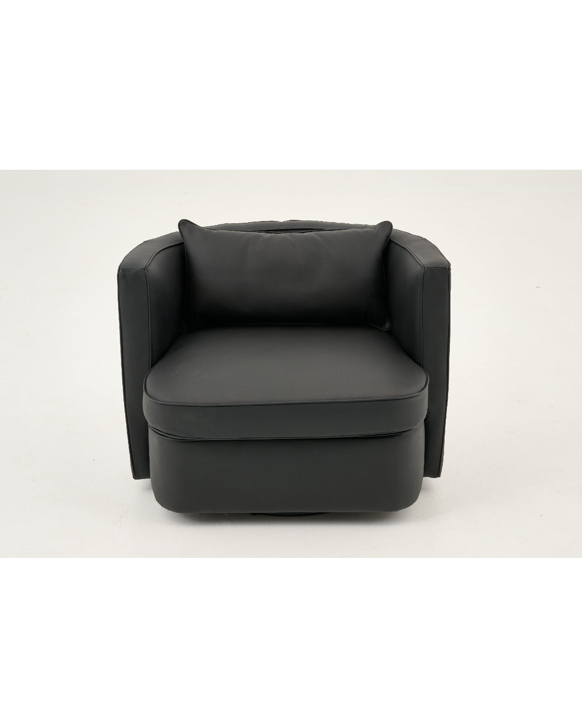 FAUTEUIL NELIA CUIR NOIR