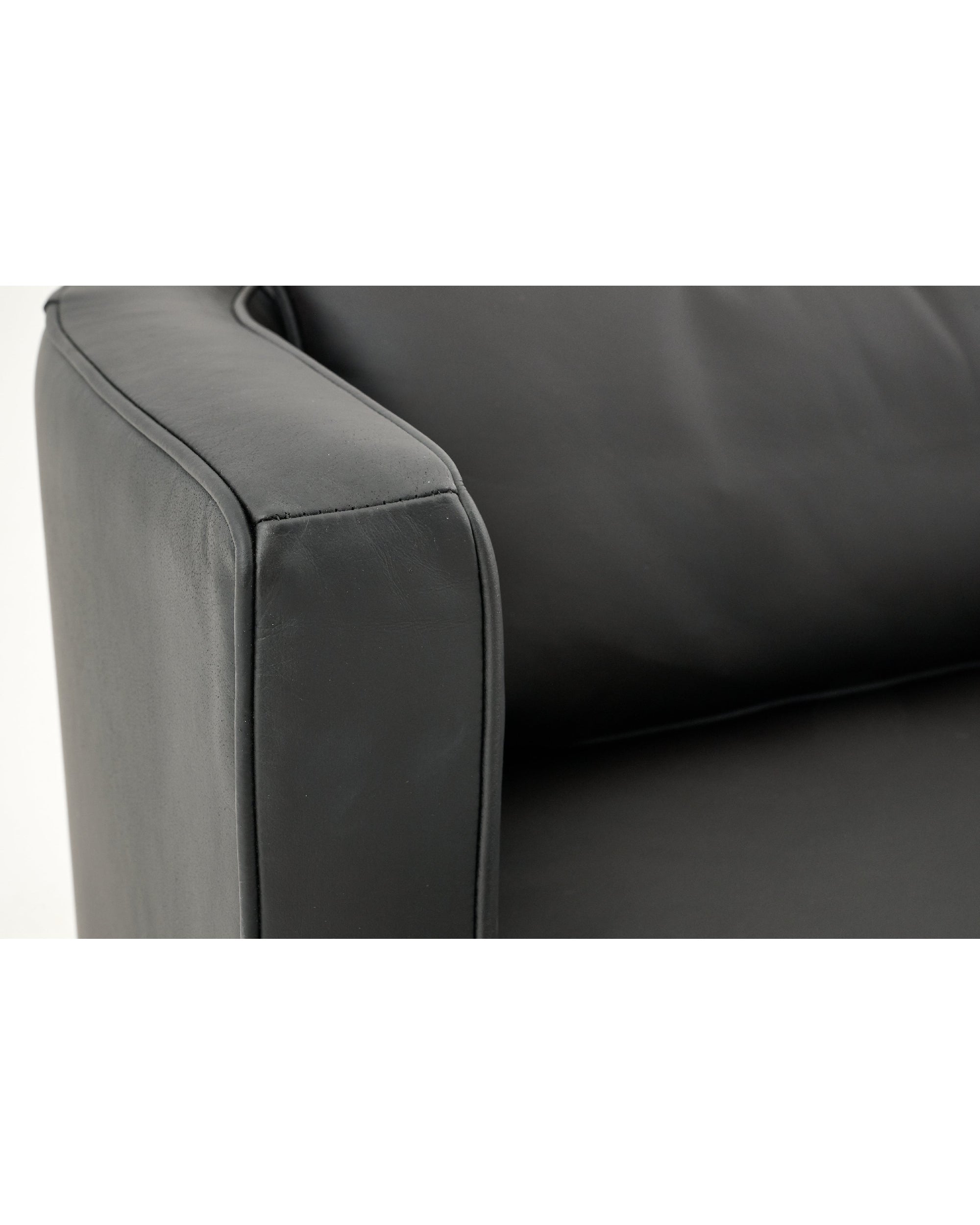 FAUTEUIL NELIA CUIR NOIR