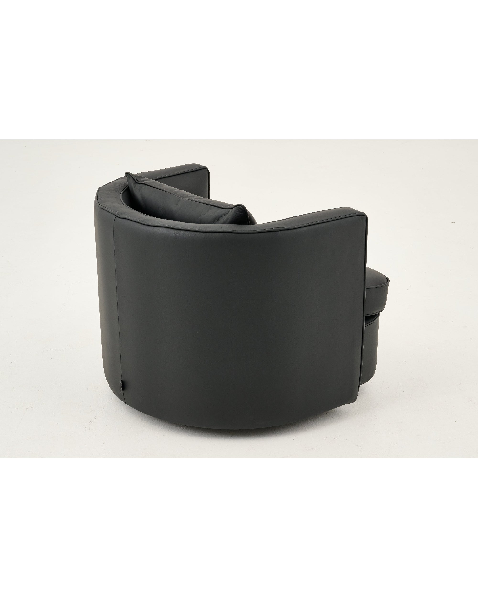 FAUTEUIL NELIA CUIR NOIR