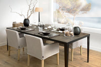 CHAISE BILLY III TISSU NATUREL