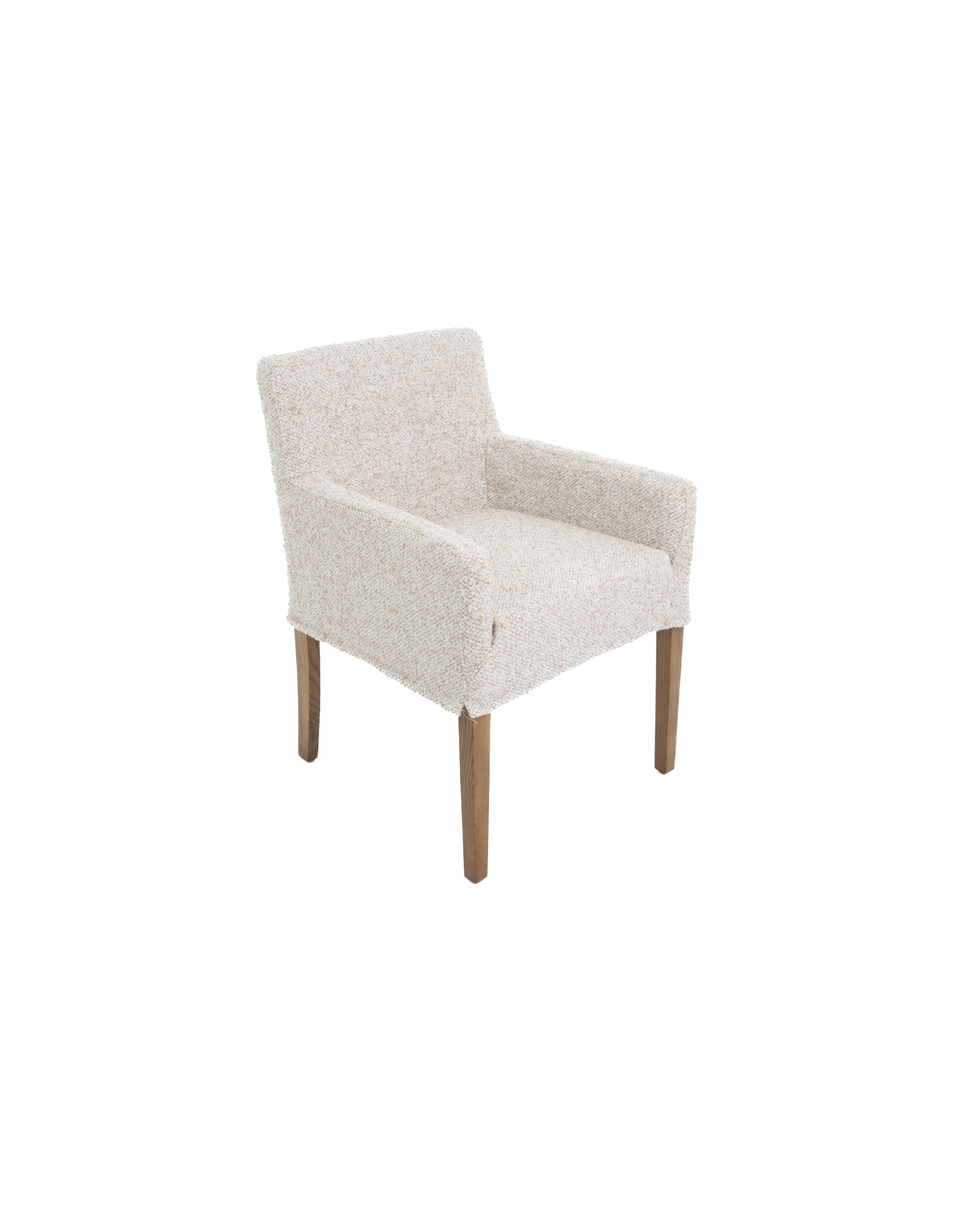 Chaise Billy tweed en tissu - Off white