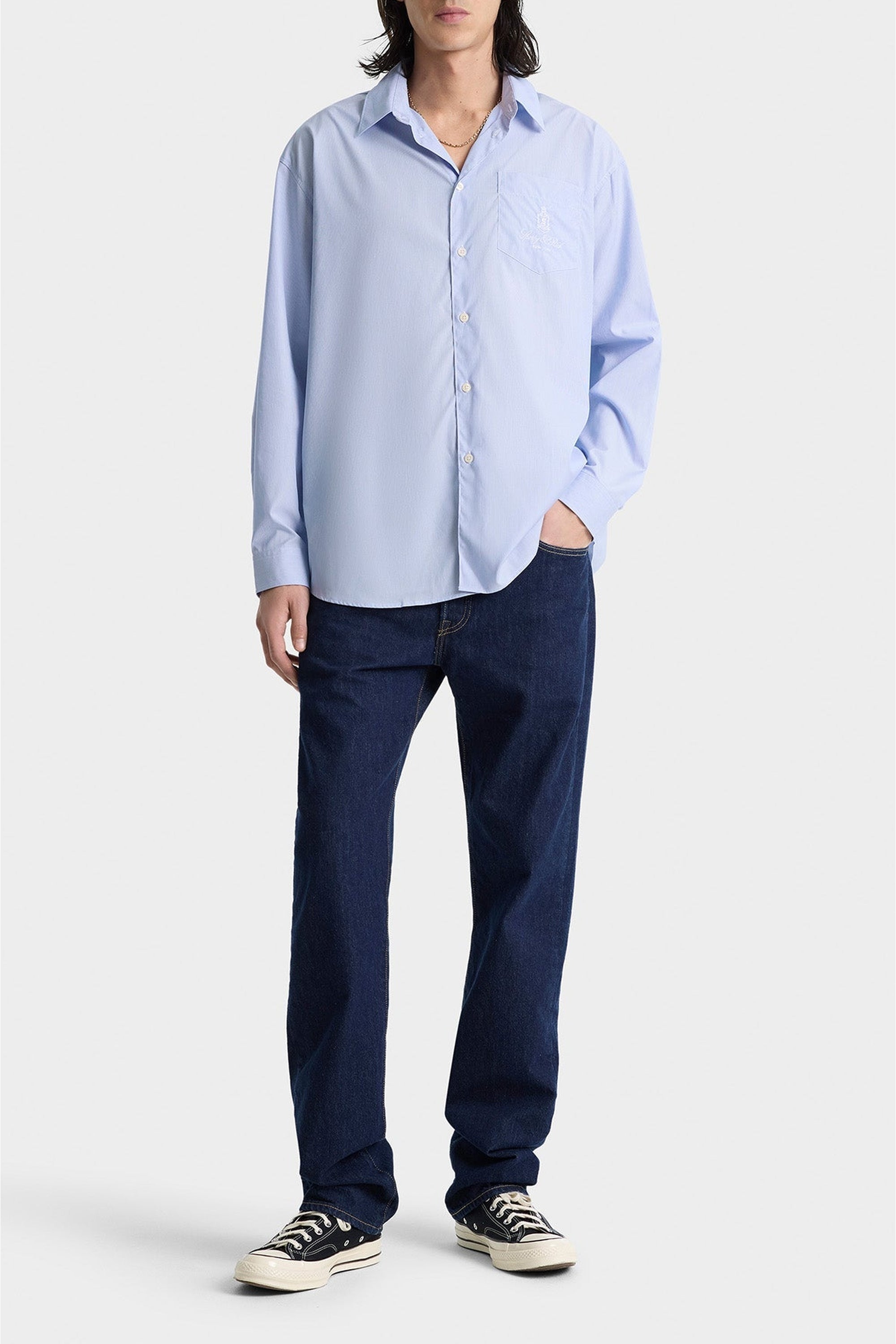 Chemise Vendome oversize à rayures - Blue Striped