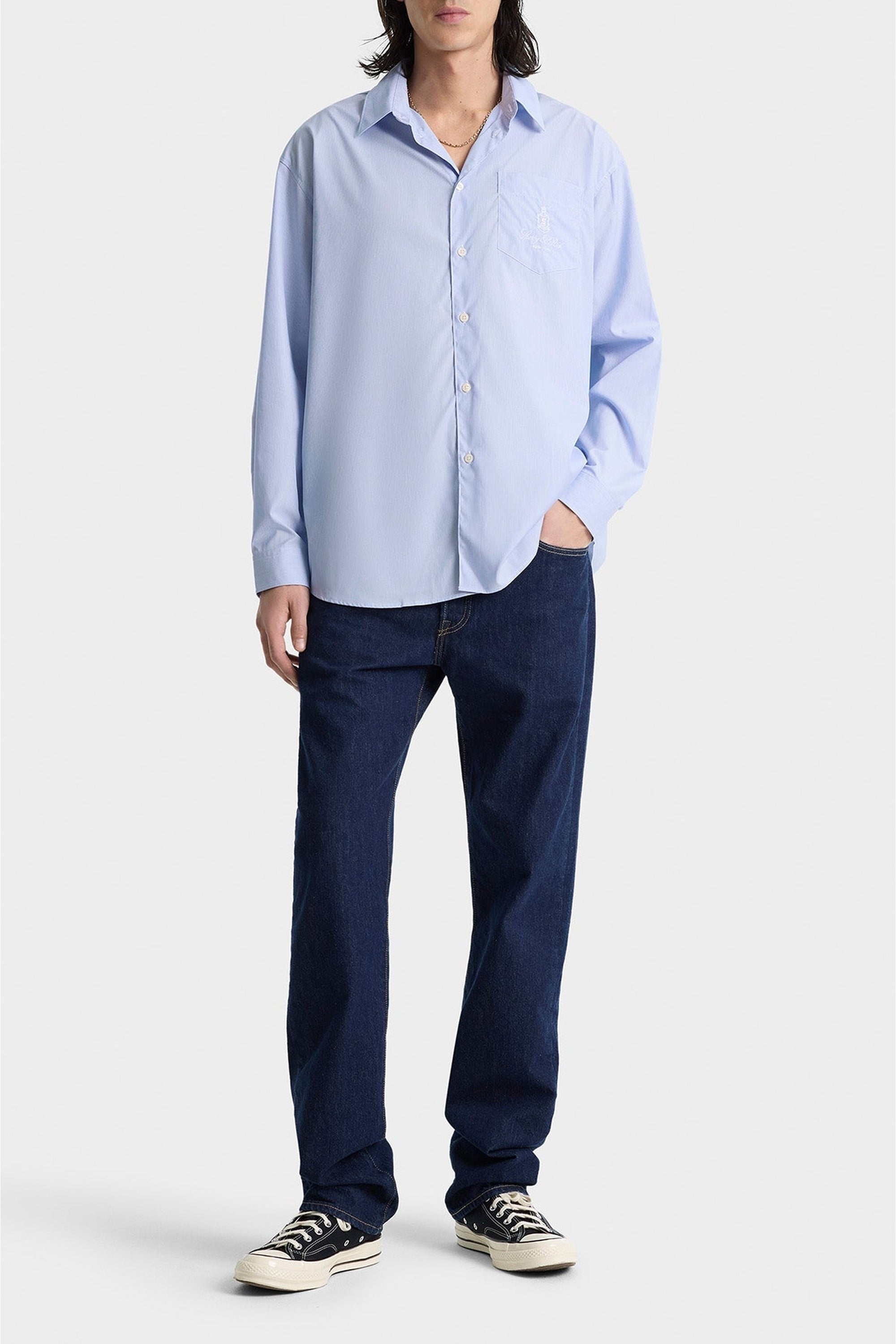 Chemise Vendome oversize à rayures - Blue Striped