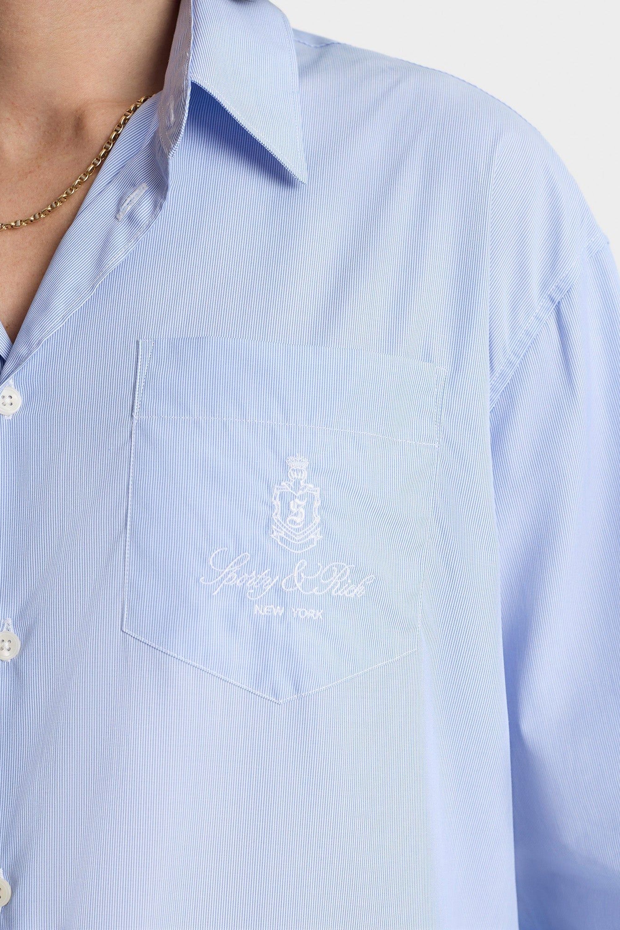Chemise Vendome oversize à rayures - Blue Striped