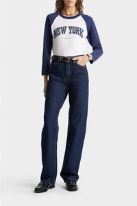 Pantalon large en denim - One Wash