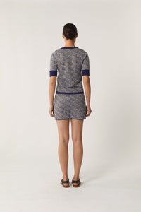 BLEU/ECRU SHORT POPPY