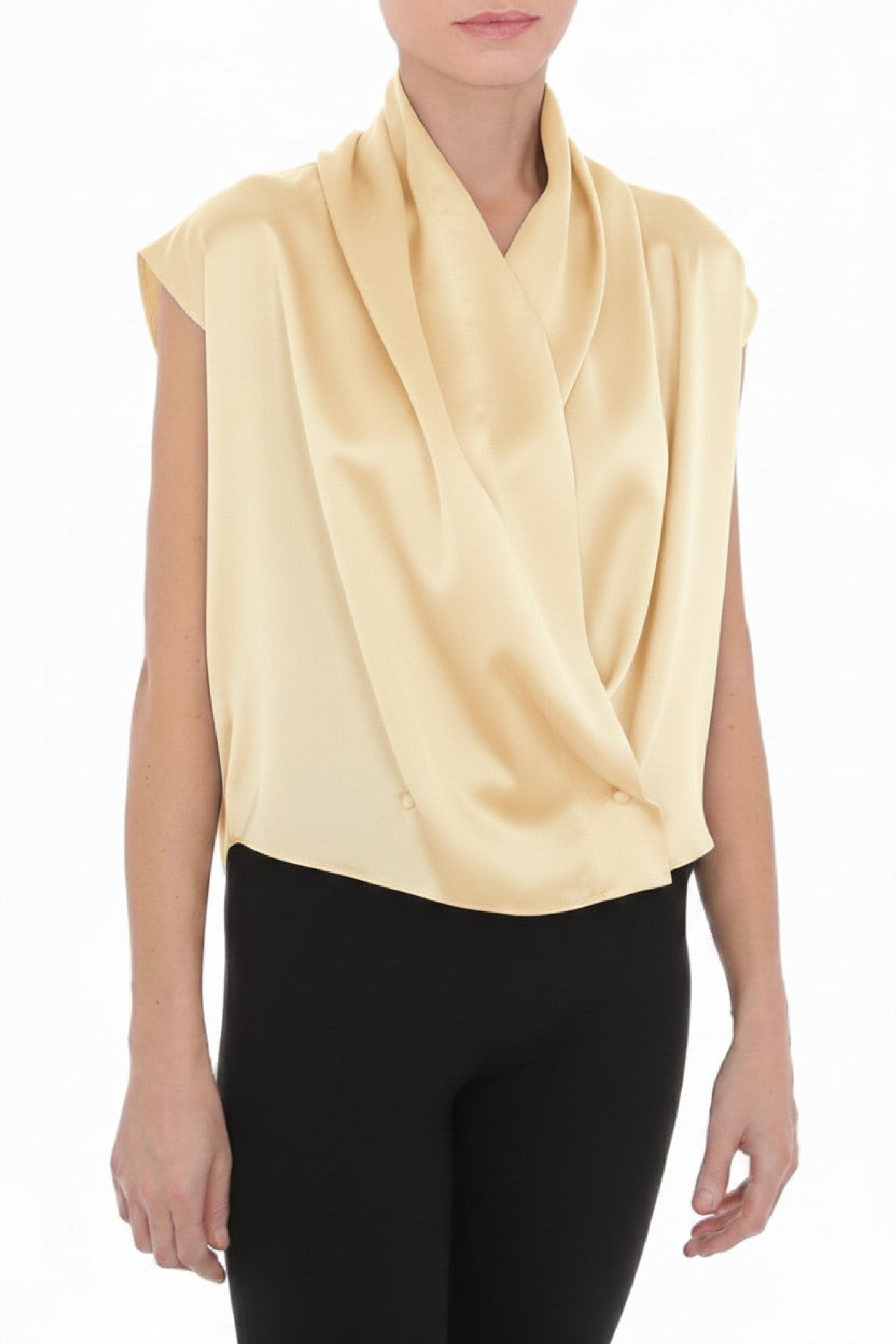 Chemise en satin brillant - Ivory