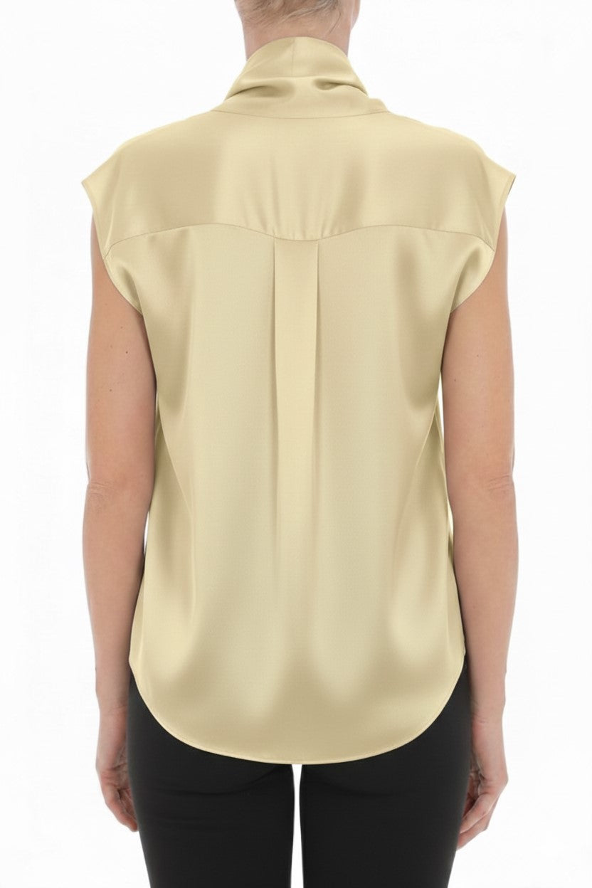 Chemise en satin brillant - Ivory