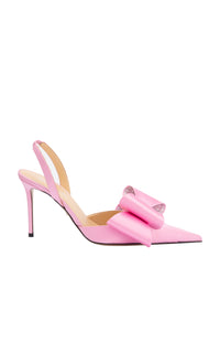 Le Cadeau 95 silk slingback - Pink