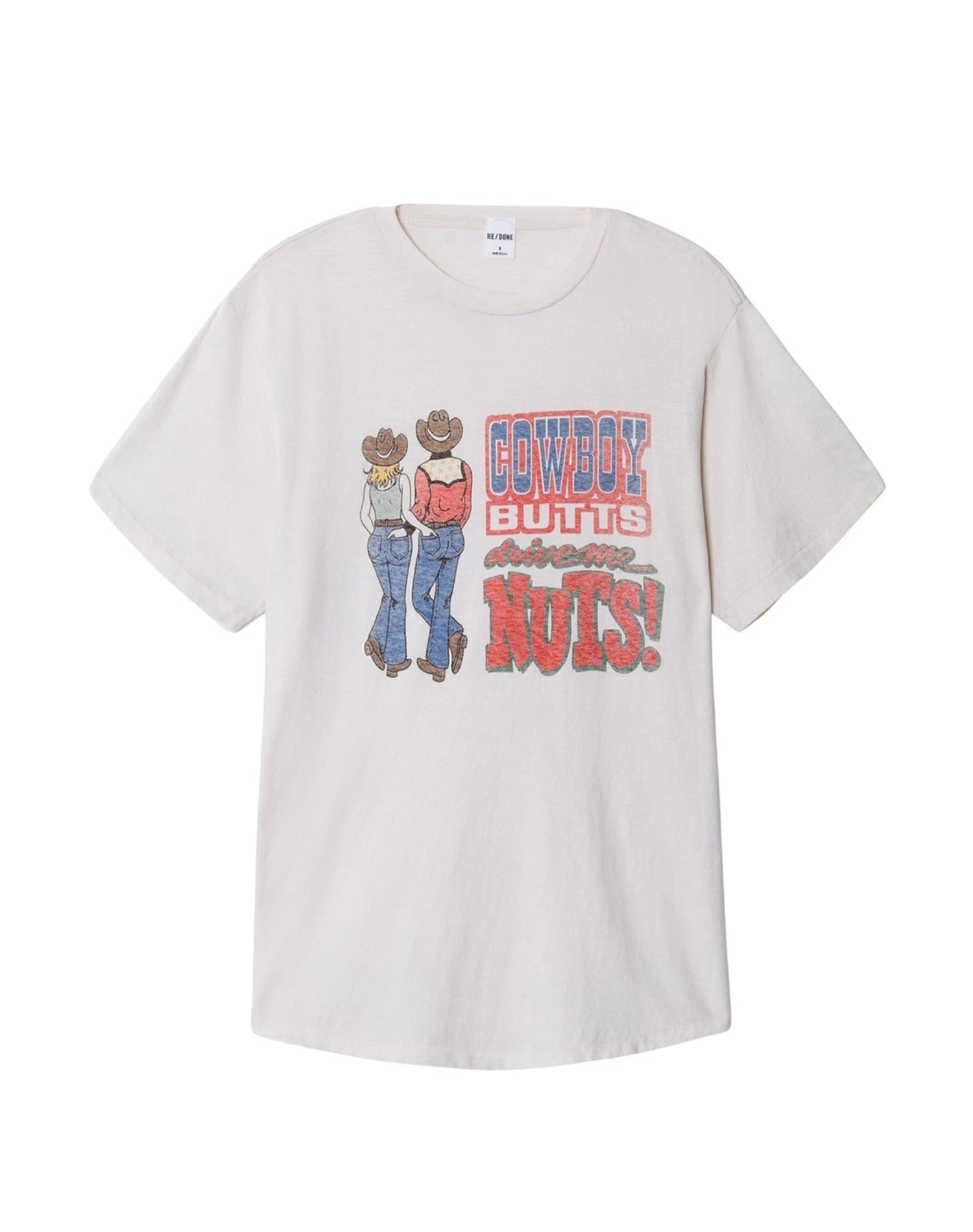 T-shirt Cowboy Butts - Vintage White
