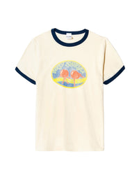 T-shirt Dirty Shirley - Vintage Ivory with Midnight