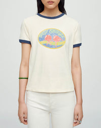 T-shirt Dirty Shirley - Vintage Ivory with Midnight