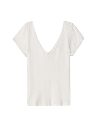 T-shirt Hanes col en V - Vintage White