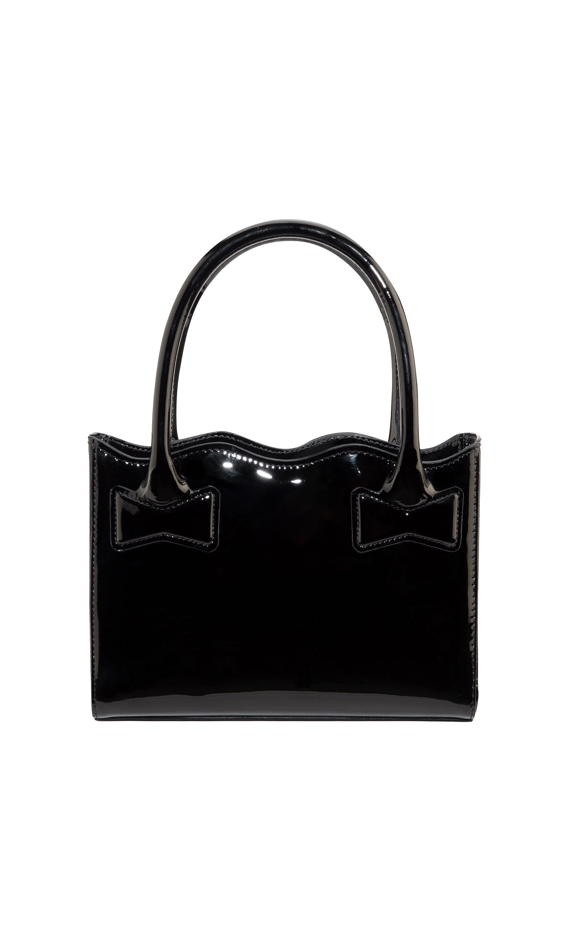 Patent leather Bow handbag - Black